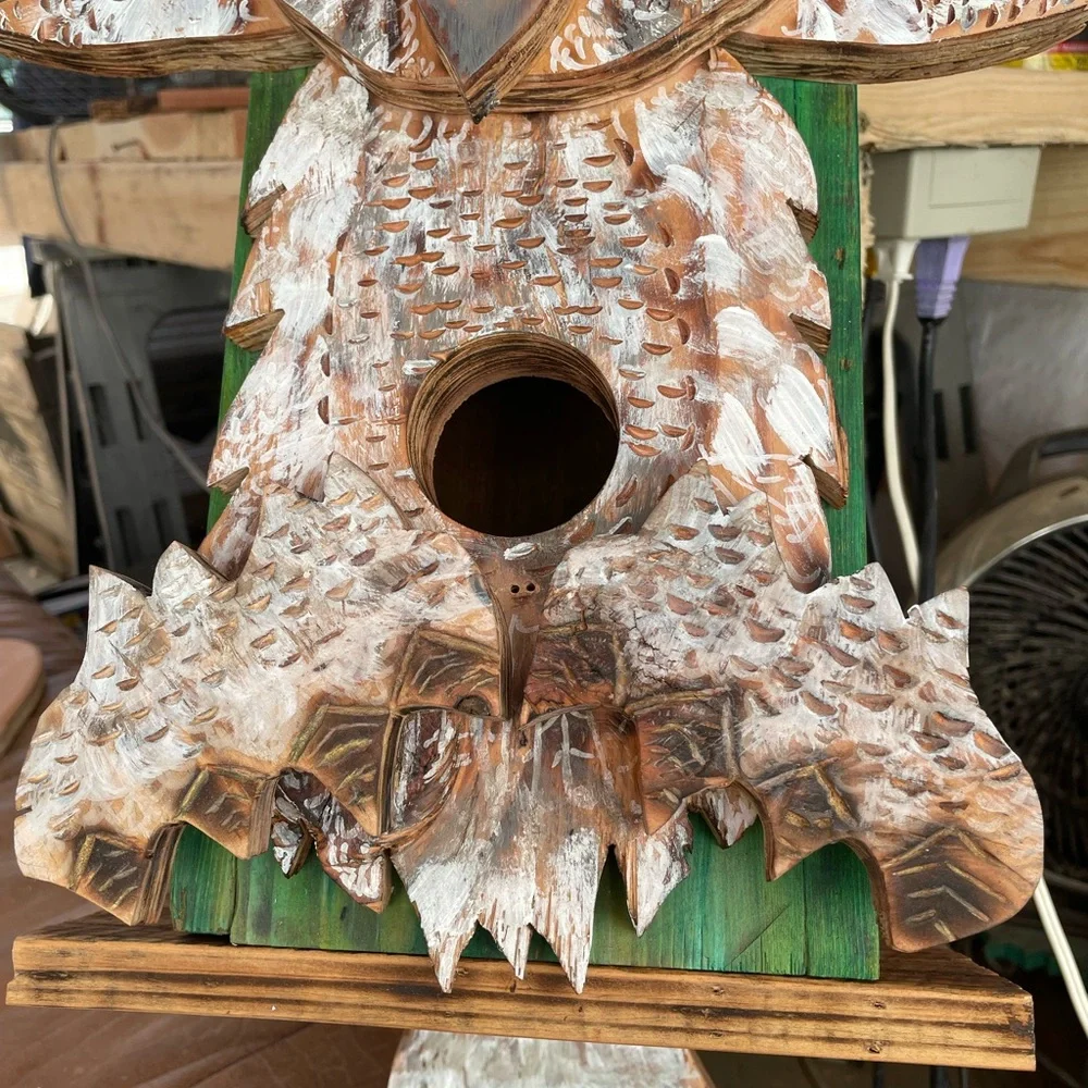 All handmade custom bird squirrel houses.